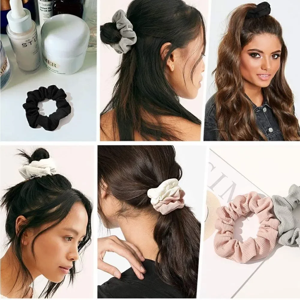 Dark Neutral Hair Scrunchies
